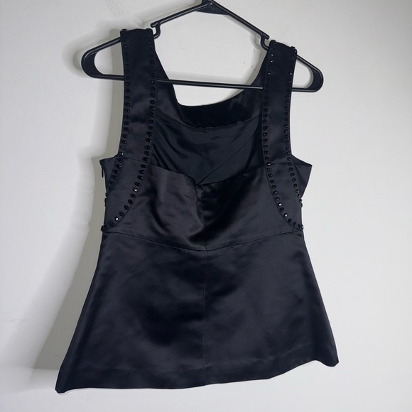 Red Valentino Studded Sleeveles Blouse Silk Top - Picture 5 of 13